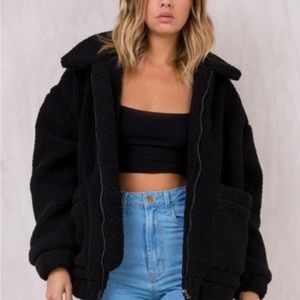 i am gia pixie coat black xs